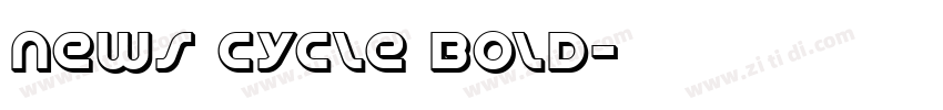 News Cycle Bold字体转换